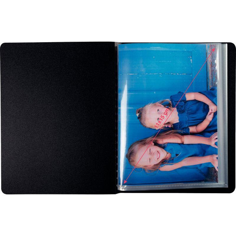 Lot de 20 protège-documents 40 vues en polypropylène, format 11x15 cm, coloris assortis