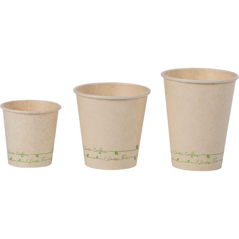 Sac de 50 gobelets en fibres de cannes écrus 24,5cl