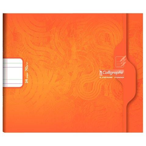 Piqûre maternelle 24 pages 17x14,7 cm à l'italienne, double ligne 5 mm interligne et verticale 70g