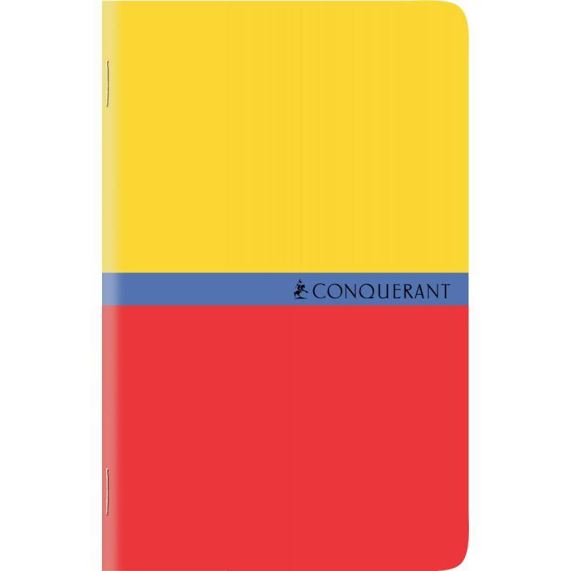 Carnet piqué 96 pages CONQUERANT, format 9x14 cm, quadrillé 5x5, papier 70g