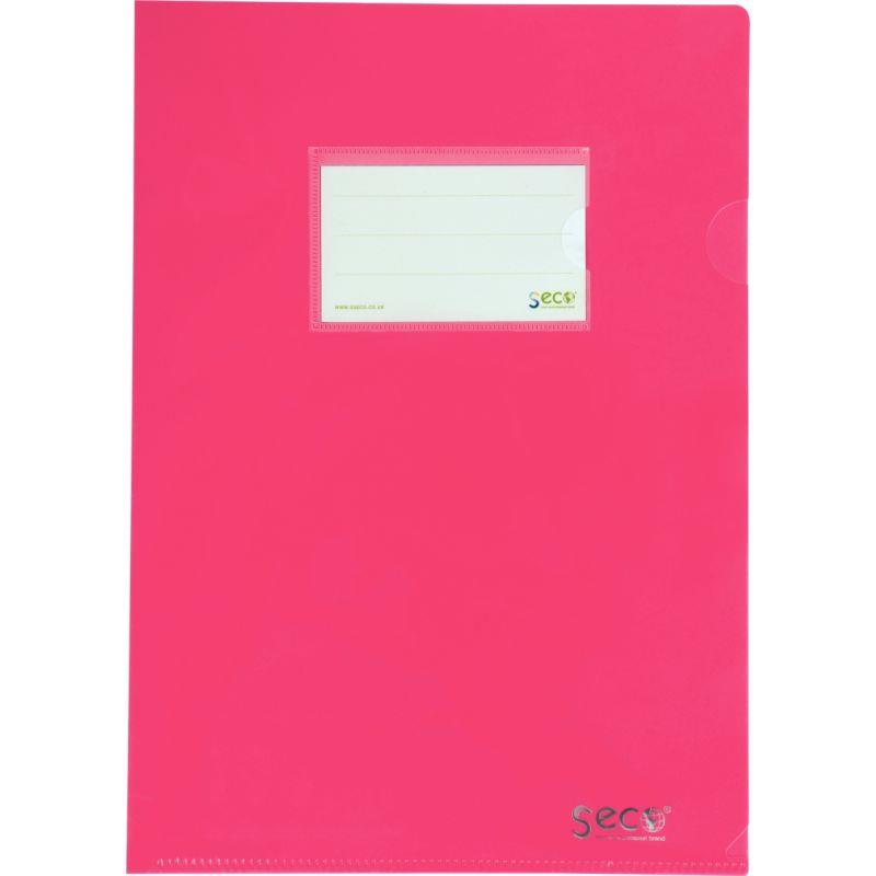 Sachet de 5 pochettes coin en polypropylène opaque recyclé, coloris assortis