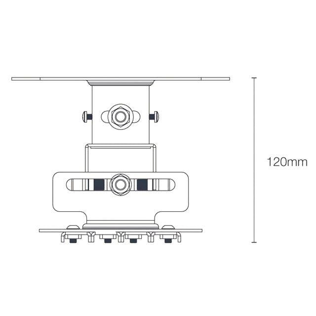 Support plafond court pour vidéoprojecteur