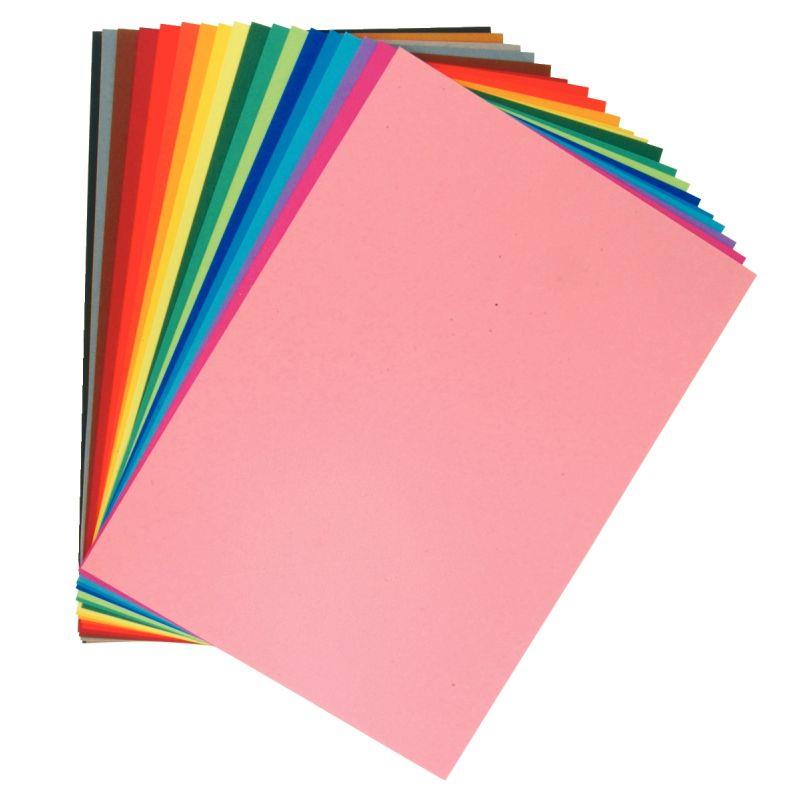 Paquet de 24 feuilles à dessin 160g 50 x 65cm  couleurs vives assorties