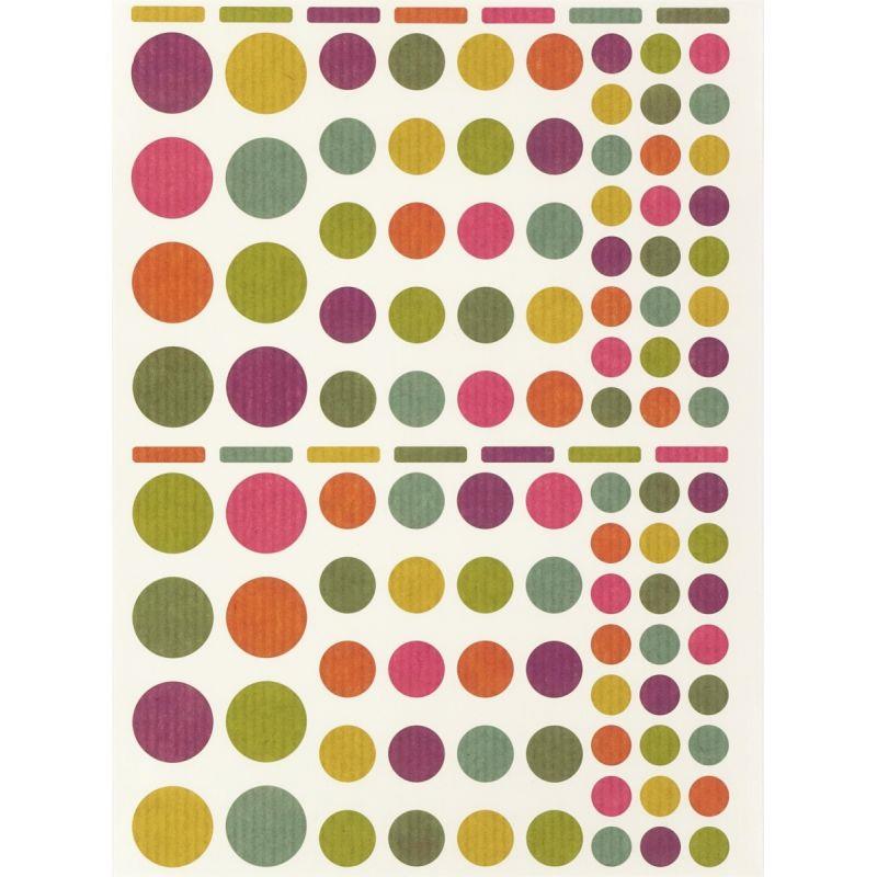 Pochette de 624 gommettes craft coloris assortis