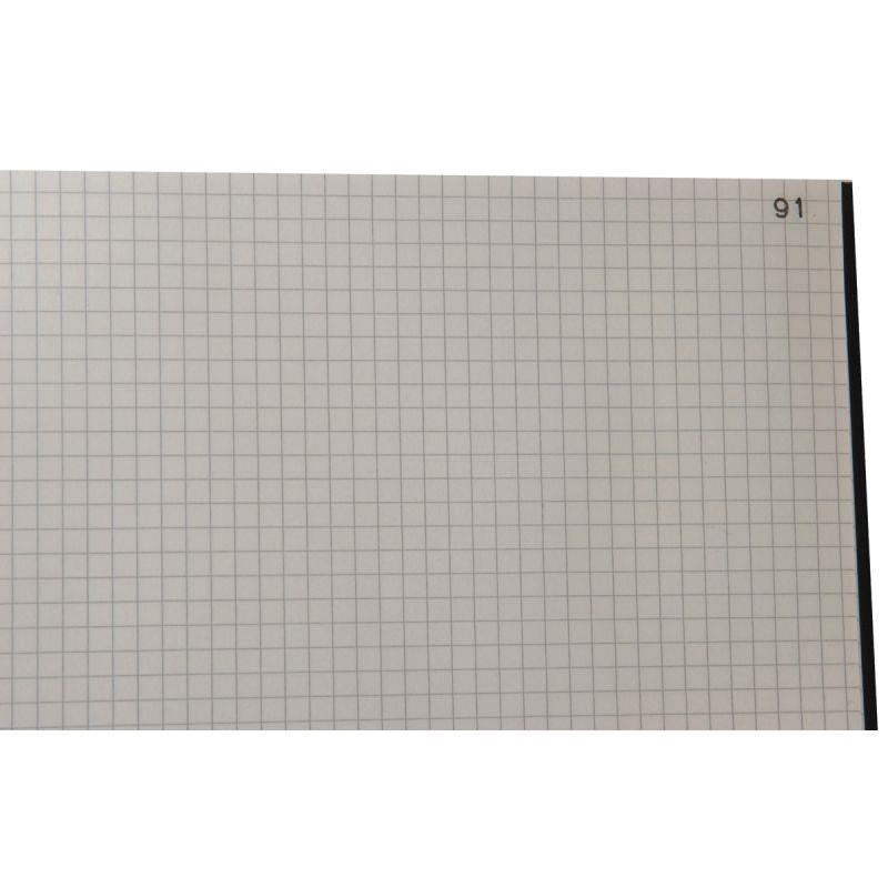 Registre toilé 400 pages foliotées, quadrillé 5x5, format 34 x 22,5 cm