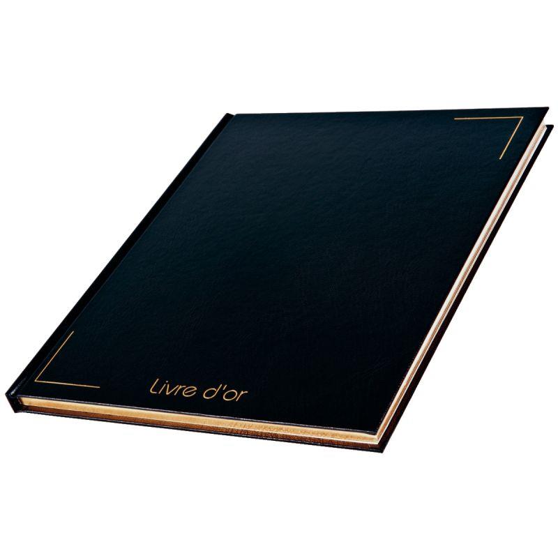 Livre d'or 128 pages, noir tranche or