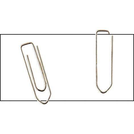 Boîte de 1000 trombones 25 mm bout chevron nikelé
