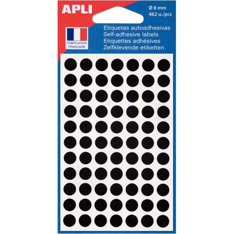 462 adhésives 8 mm noir