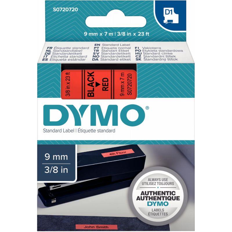 Dymo noir et rouge